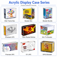 Boîte de présentation magnétique en acrylique transparente anti-UV pour Elite Trainer Box (ETB) et protecteur de boosters PTCG, directement de l'usine