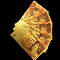 Billets de banque au design dollar américain en or 24 carats