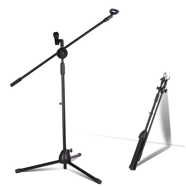 Biner 103 Professional Microphone Floor Stand Microphone Metal Tripod Stage Standing Stable Three-legged Design