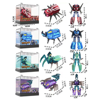 Nuevo producto Diy Kids Toy Aleación y plástico Juguetes fundidos a presión Modelo 4 tipos de insectos Serie Deformación Robot Juguetes