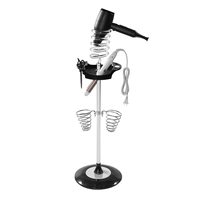 Support amovible pour sèche-cheveux, boîte de rangement multifonctionnelle à ressort, pour sèche-cheveux et outils de coiffure