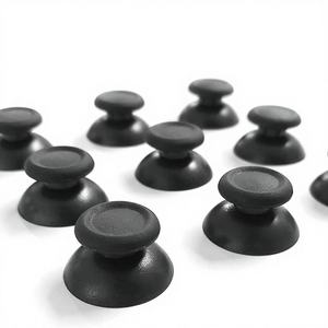 Manette de jeu en plastique noire en gros avec capteur analogique, capuchon de joystick en forme de champignon et poignée de maintien pour manette - Product Image 1