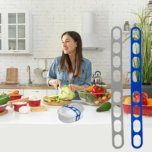 Sangle de couvercle en silicone réutilisable de 54 cm avec bande élastique pour casseroles, boîtes à lunch et vaisselle d'extérieur – Vente en gros - Product Image 3