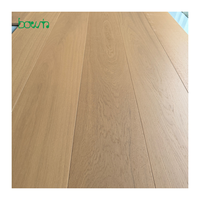 Plancher en bois massif d'ingénierie en chêne européen de qualité supérieure AB multicouche pour chauffage par le sol