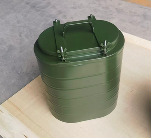 DFC0812 12L 3.5KGS Conteneur isotherme alimentaire en aluminium, couleur vert sauge personnalisée, portable pour l'extérieur avec bretelles - Product Image 1