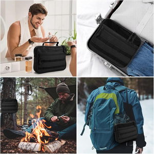 Bolsa de Aseo Personalizada para Hombre, Bolsa de Aseo Colgante, Organizador de Artículos de Aseo, Bolsa de Aseo Táctica de Nailon para Hombre y Mujer - Product Image 6