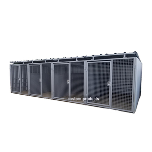 high quality 10ft dog kennel cage large galvanized outdoor dog kennels metal K9 dog kennel