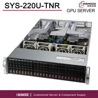 Serveur en rack 2U SYS-220U-TNR, double processeur Intel Xeon Scalable LGA-4189, 32 DIMM, 8 To DDR4 RECC, PCIe 4.0 NVMe, serveur cloud de virtualisation