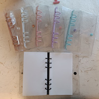 Nouvel Arrivage Stock Usine : Organiseur de Budget A6 avec Anneaux Or Rose, Système d'Enveloppes pour Argent, Couverture Transparente en PVC Personnalisable, pour Agenda, Journal et Carnet