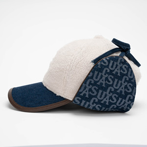 Gorra de Béisbol de <span class=keywords><strong>7</strong></span> Paneles con Bordado de Moda, Gorro de Invierno con Orejeras, Cálido, de Cachemira, Ajustable, Unisex, Resistente al Viento para Exteriores - Product Image 2