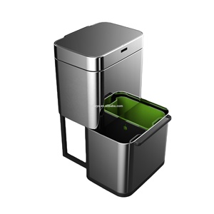 2023 NEW ITEM 80L Kitchen smart bin automatic sensor dustbin sensor waste bin separate recycle bin