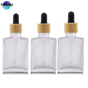 Carré plat Transparent peut traiter la couleur verre compte-gouttes essence bouteille d'huile essentielle - Product Image 3