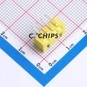 WAFER-XH2.54-4PWZ-H62 Wire-to-Board Pin Header Bent Lead Through Hole,P=2.54mm Connector 1x4P 2.5mm Right Angle Insert XH - Product Image 2