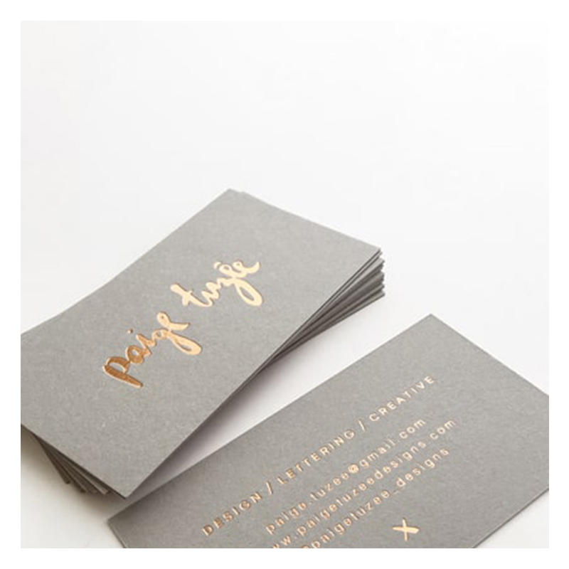 Пользовательский логотип Cmyk печать бизнес спасибо визитная карточка печать тиснение