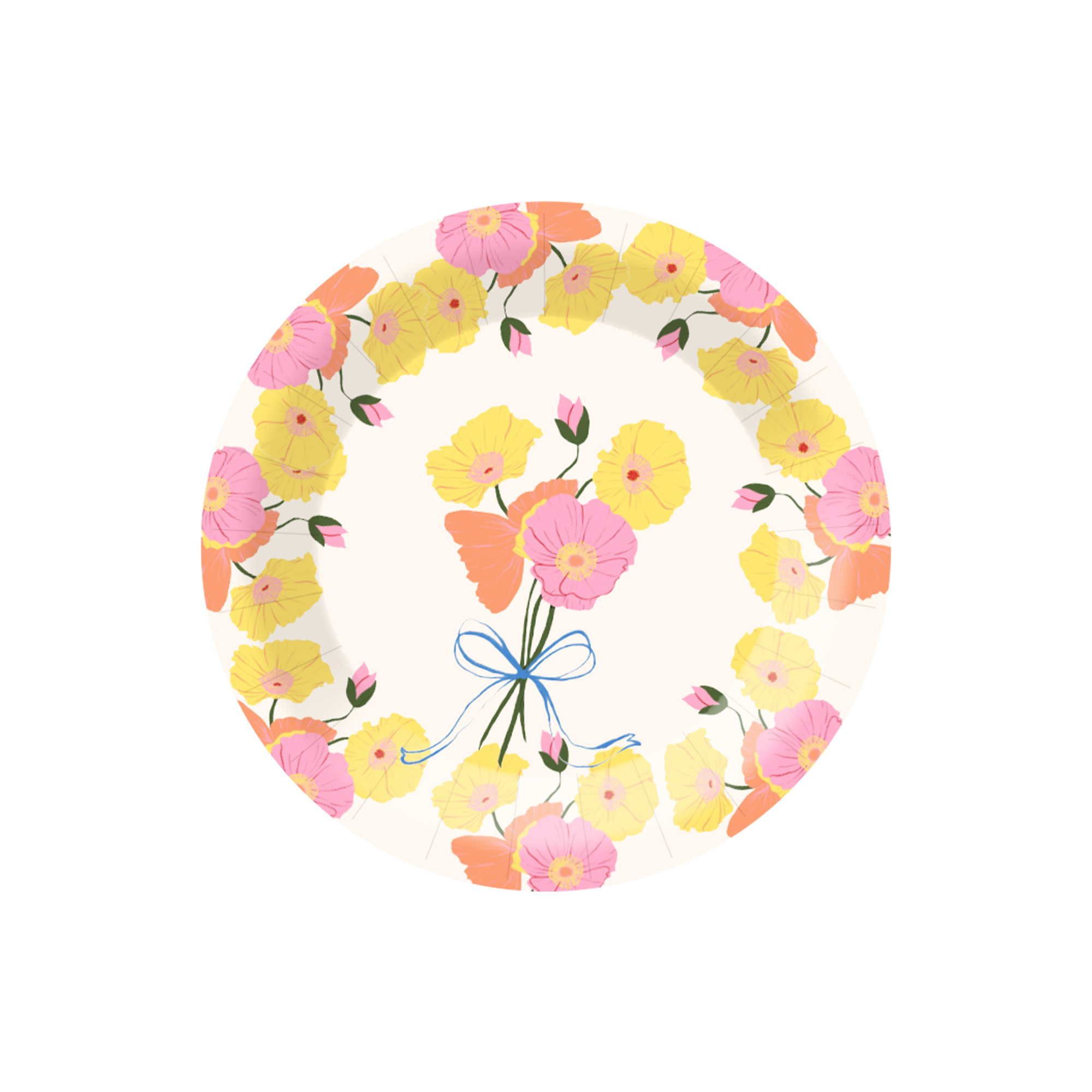 Plato de papel de 7 pulgadas * 8 unidades