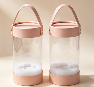 Cylinder Eco-Friendly Paper Tube Packaging with Transparent PVC for Cosmetic Brushes <b>Mascara</b> & Makeup Tools - Product Image 2