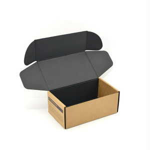 Bao Bì Sản Phẩm Hộp Đen Tùy Chỉnh Bao Bì Hộp Thương Mại Điện Tử Kraft Sóng Vận Chuyển Mailer Bưu Chính Hộp Giấy - Product Image 4