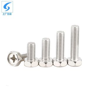 Tornillo Hexagonal de Acero Inoxidable 304 de Shanghái y Guangzhou, M4 M5 M6, Clase 8.8, Estándar GBT 29.2 2013 - Product Image 3