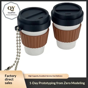 Porte-clés créatif en PLA imprimé en 3D en forme de tasse à café, pendentif pour sac, anti-stress - Product Image 3