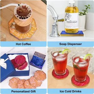 <span class=keywords><strong>Kit</strong></span> de fournitures d'artisanat en résine époxy et silicone sans BPA, pour moulage DIY et outils de pâtisserie, vente en gros - Product Image 6