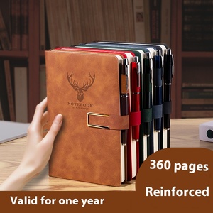 ユーザーフレンドリースパイラル鹿ヘッドノート穴あきページ付き教室で簡単に取り外し可能 - Product Image 5