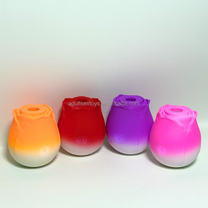 Stimulation intense des mamelons clitoridiens pour femmes Rose Sex Toy Double couleur 10 Roses suceuses vibrateur chargeur multi-type Rose vibrateur - Product Image 1