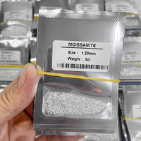 Starsgem prix de gros moissanite prêt à expédier en gros 0,7 mm~2,9 mm taille melee coupe ronde brillante couleur D VVS pierres de moissanite