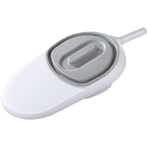 Bacinica con tapa de plástico para pacientes mayores postrados en cama, inodoro plano para recoger heces, equipo de seguridad para el baño - Product Image 1