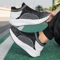 Chaussures décontractées pour femmes en tricot volant, OEM ODM, couleur personnalisée, légères, durables, antidérapantes, amortissantes, baskets athlétiques