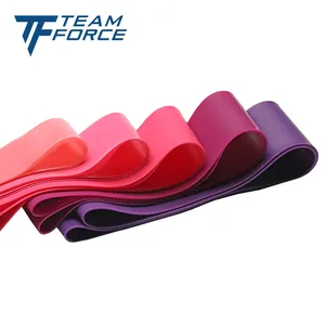 공장 가격 홈 체육관 스포츠 운동 피트니스 빛 핑크 다채로운 개인화 된 저항 밴드