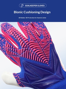 Ademende, duurzame, lichtgewicht keepershandschoenen voor volwassenen, verdikte rubberen antislip, vochtregulerende palm, voetbalwedstrijd - Product Image 4