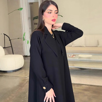 Abaya Femme Modeste et Polyvalente en Polyester, Coupe Slim, Mi-longue, Nouvelle Collection Automne 2026, Vente en Gros OEM/ODM