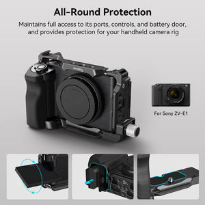 Pour le kit de <span class=keywords><strong>cage</strong></span> de ZV-E1 en alliage d'aluminium <span class=keywords><strong>SmallRig</strong></span> avec pince de câble en Silicone <span class=keywords><strong>Cage</strong></span> de caméra complète pour Sony ZV-E1 à dégagement rapide intégré - Product Image 4