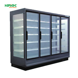 R290 रेफ्रिजरेटर ऊर्जा-बचत नेतृत्व वाली रोशनी वाणिज्यिक फ्रीजर रेफ्रिजरेटर सुपरमार्केट चिलर ग्लास दरवाजे के साथ - Product Image 1