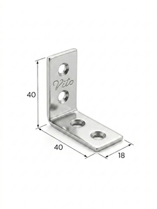 Heavy Duty Iron <b>Corner</b> <b>Bracket</b> 40X40X18 Zinc Coated Powder Coated Furniture Fitting Hardware <b>for</b> Wooden Furniture Metal Frame - Product Image 2
