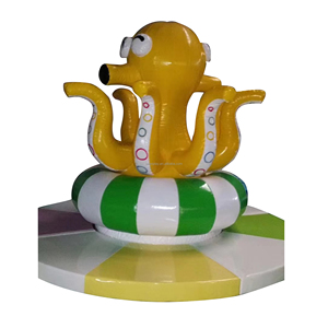 Structure gonflable Octopus rotative en mousse souple pour parcs d'attractions intérieurs pour enfants de 3 à 10 ans, capacité 8 personnes - Product Image 1