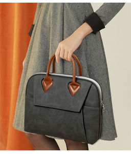 Maletín <span class=keywords><strong>Ejecutivo</strong></span> de Lujo Moderno de 15 Pulgadas para Portátil, Negro, Impermeable, para Mujer - Product Image 6