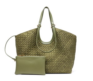2026 New Style Suede Woven Fashion Tote Bag Crossbody Luxury Hobo Bag Portable Casual <b>Large</b> <b>Handbag</b> with Custom Logo - Product Image 3