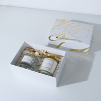 Luxus-Handelsmarke für Reed Diffusor und Aroma kerze Geschenkset mit Glas material für die Luft erfrischung zu Hause