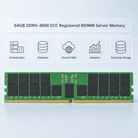 Mémoire serveur M329R8GA0BB0-CQK 64 Go DDR5 4800 ECC RDIMM 288 broches Dual Rank pour serveur virtualisé, Fourniture OEM
