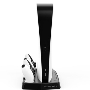 Support Vertical pour Console <span class=keywords><strong>Playstation</strong></span> <span class=keywords><strong>5</strong></span> <span class=keywords><strong>Ps</strong></span> <span class=keywords><strong>5</strong></span>, Base de montage pour contrôleur, chargeur, Station d'accueil - Product Image 2