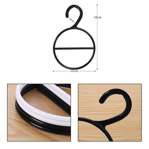 Crochet rond en plastique organisateur cintre pour écharpe ceinture Hijab et <span class=keywords><strong>porte</strong></span>-cravate affichage de stockage pour garde-robe centre commercial - Product Image 4