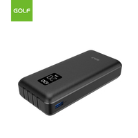 Batterie de téléphone portable externe au lithium Charge rapide prix usine grande capacité 20000mah LCD batterie externe numérique câble intégré