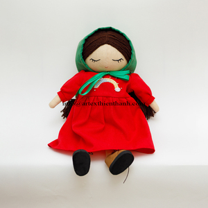 <b>Handmade</b> Organic Cotton <b>Doll</b> for Girls New Arrival Mini Toy with Embroidered Dress Kid Toy - Product Image 2