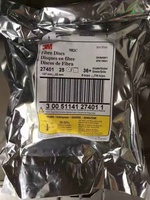 3M982c 5" X 7/8" Lubang Tengah Keramik Presisi Bentuk Butiran 982C Cakram Serat untuk Mesin Gerinda Sudut