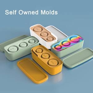 Moule à glaçons réutilisable en silicone de qualité alimentaire, compatible avec les gobelets, avec couvercle et bac, pour la fabrication de crème glacée - Product Image 5