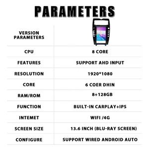 Radio para Auto de 13.6 Pulgadas para Maserati Quattroporte 2003-2012, Sistema Multimedia Estéreo para Auto con Android 11, Navegación GPS, Unidad Qualcomm - Product Image 6