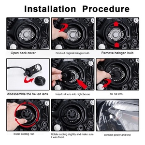 New Bi Led Projector Lens 5500K 35W H4 Mini Bi Led Headlight <b>Auto</b> <b>Lighting</b> <b>System</b> LED Headlight Mini Projector H4 - Product Image 6