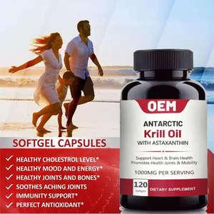 Cápsulas de Aceite de Krill Halal OEM ASAP de 1000 mg, Omega 3, EPA, DHA, Astaxantina, Suplemento de 500 mg de Aceite de Krill - Product Image 2