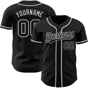 Camiseta de béisbol personalizada, negra y gris, con cuello en V, ropa deportiva unisex personalizada que absorbe la humedad - Product Image 1
